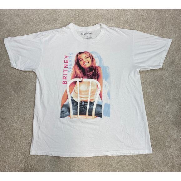 Britney Spears Photo Graphic Crewneck T-Shirt Size XL - Picture 1 of 4